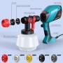 ENEACRO HVLP Pistola de Pintura, 700W Pulverizador Eléctrico con Contenedor de 1200ml, Flujo y Ángulo de Rociado Ajustables, 5