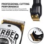 BESTBOMG Cortapelos Profesional Hombres, Máquina Cortar Pelo Kit Cuchilla de Titanio y Cerámica 6 Peine-guía, Cortadora de Pelo
