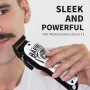 BESTBOMG Cortapelos Profesional Hombres, Máquina Cortar Pelo Kit Cuchilla de Titanio y Cerámica 6 Peine-guía, Cortadora de Pelo