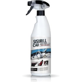 Sisbrill Car, Acondicionador de Salpicaderos, Plásticos y Piel - Abrillantador Satinado - Crema pulverizada con Tacto Seco - 750