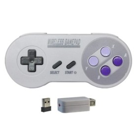 Mando inalámbrico versión EE. UU. Botón púrpura 2 receptor 2,4G Joypad