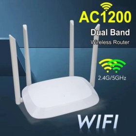 Enrutador WiFi inalámbrico 1200Mbps banda Dual 2,4 GHz 5GHz repetidor 
