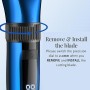 BarberBoss Recortadora de barba y pelo inalámbrica autoafilable, resistente al agua con cuchillas de cerámica, pantalla LED,