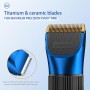 BarberBoss Recortadora de barba y pelo inalámbrica autoafilable, resistente al agua con cuchillas de cerámica, pantalla LED,