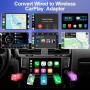 Adaptador Carplay Inalámbrico, actualización 2025 Wireless CarPlay para Coches, Convierte Adaptador Carplay con Cable a
