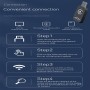 Adaptador Carplay Inalámbrico, actualización 2025 Wireless CarPlay para Coches, Convierte Adaptador Carplay con Cable a