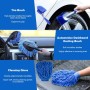 YSWOVUO Kit Limpieza Coche, 31 Piezas Cepillo Limpieza Coche, Kit Limpieza Coche Interior para Interior Y Exterior, Cepillo para