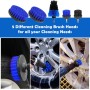 YSWOVUO Kit Limpieza Coche, 31 Piezas Cepillo Limpieza Coche, Kit Limpieza Coche Interior para Interior Y Exterior, Cepillo para