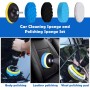 YSWOVUO Kit Limpieza Coche, 31 Piezas Cepillo Limpieza Coche, Kit Limpieza Coche Interior para Interior Y Exterior, Cepillo para