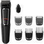 Philips Recortadora de Barba Serie 3000, Barbero, Máquina Cortar Pelo, Cortapelos Hombre, Kit 9 en 1 Para Cara, Pelo, Orejas y