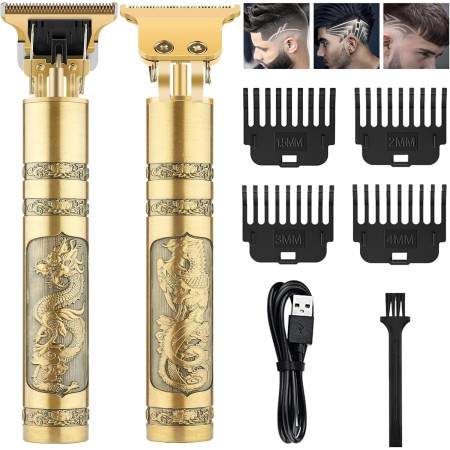 Maquina Cortar Pelo Profesional, Impermeable Hoja T, Inalámbrica, Cortapelos Recargable, Afeitadora Eléctrica, Set para Hogar y