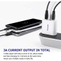 Amoner Cargador Rapida 15W 3 Puertos (2 Piezas) USB Múltiple Enchufe Compatible con iPhone 15 14 13 12 11 XS MAX XR Pro MAX Plus