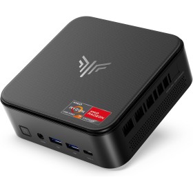NiPoGi E3B Mini PC, AMD Ryzen 7 5700U 16GB DDR4 512GB SSD Mini Ordenador de Sobremesa, Triple Monitor 4K@60Hz (HDMI 2.0/ USB-C/
