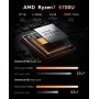 NiPoGi E3B Mini PC, AMD Ryzen 7 5700U 16GB DDR4 512GB SSD Mini Ordenador de Sobremesa, Triple Monitor 4K@60Hz (HDMI 2.0/ USB-C/