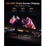 NiPoGi E3B Mini PC, AMD Ryzen 7 5700U 16GB DDR4 512GB SSD Mini Ordenador de Sobremesa, Triple Monitor 4K@60Hz (HDMI 2.0/ USB-C/