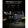 NiPoGi E3B Mini PC, AMD Ryzen 7 5700U 16GB DDR4 512GB SSD Mini Ordenador de Sobremesa, Triple Monitor 4K@60Hz (HDMI 2.0/ USB-C/