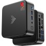NiPoGi E3B Mini PC, AMD Ryzen 7 5700U 16GB DDR4 512GB SSD Mini Ordenador de Sobremesa, Triple Monitor 4K@60Hz (HDMI 2.0/ USB-C/