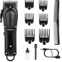 KEMEI Cortapelos para hombres, cortadora de barbero profesional para cortar el cabello, sin cable y con cable, recortadora de