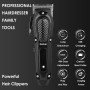 KEMEI Cortapelos para hombres, cortadora de barbero profesional para cortar el cabello, sin cable y con cable, recortadora de