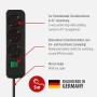 Brennenstuhl Eco-Line regleta de enchufes con 3 Tomas de Corriente (Cable de 5 m, Interruptor) Negro