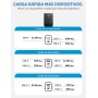 ARZOPA 65W Cargador USB C Rápida PD3.0 GAN Cargador Portatil 3 Puertos Enchufe USBC Cargador Movil Múltiple Tipo C Compatible