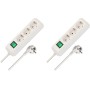 Brennenstuhl Eco-Line regleta de enchufes con 3 Tomas de Corriente (Cable de 5 m, Interruptor) Negro