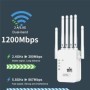 Repetidor WiFi inalámbrico de 1200Mbps extensor de rango WIFI amplific