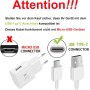 KAIMENGLONG Adaptive Cargador Rápido para Samsung Galaxy S22 S21 S21FE S21+ S20FE S20 S20 Ultra S10 S10e S9 S8 A80 A72 A71 A51