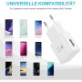 KAIMENGLONG Adaptive Cargador Rápido para Samsung Galaxy S22 S21 S21FE S21+ S20FE S20 S20 Ultra S10 S10e S9 S8 A80 A72 A71 A51