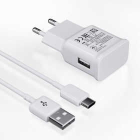 Cargador USB con Cable de Carga USB Tipo C para Samsung Galaxy S8 S8+ S9+ S10 S10 Plus S10e A50 A51 A72 A12 A10e A32 A42 5G Note