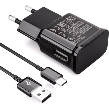 Cargador USB con Cable de Carga USB Tipo C para Samsung Galaxy S8 S8+ S9+ S10 S10 Plus S10e A50 A51 A72 A12 A10e A32 A42 5G Note