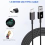Cargador USB con Cable de Carga USB Tipo C para Samsung Galaxy S8 S8+ S9+ S10 S10 Plus S10e A50 A51 A72 A12 A10e A32 A42 5G Note
