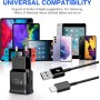 Cargador USB con Cable de Carga USB Tipo C para Samsung Galaxy S8 S8+ S9+ S10 S10 Plus S10e A50 A51 A72 A12 A10e A32 A42 5G Note