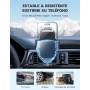 CIRYCASE Soporte Movil Coche, [Succión Ultra Potente] Suporte Telemovel Carro Universal, Parabrisas & Salpicadero Porta Movil