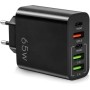 Cargador de movil Cargador USB 5 Puertos de Carga 65W Carga rápida Adaptador USB C Cargador Universal Apto para Todo Tipo de