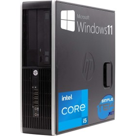 HP Ordenador de sobremesa Compaq 8300 SFF Core i5 hasta 3,60 GHz Windows 11 Pro 16 GB SSD 240 GB | DisplayPort VGA Serie RS232