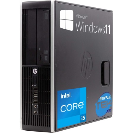 HP Ordenador de sobremesa Compaq 8300 SFF Core i5 hasta 3,60 GHz Windows 11 Pro 16 GB SSD 240 GB | DisplayPort VGA Serie RS232