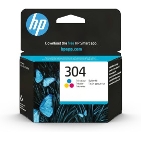 HP 304 N9K05AE, Tricolor, Cartucho de Tinta Original, compatible con impresoras de inyección de tinta HP DeskJet 2620, 2630,