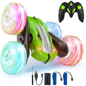 Coche Teledirigido,Coche AcrobáTico Camiones 360 Grados De RotacióN,Juguete Niño Regalo 3 4 5 6 7 8 9 12 Años Niña 2.4Ghz Niños