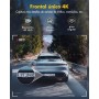 GKU Dashcam Cámara Coche 4K/2.5K, 5GHz WiFi Dash CAM Coche con Tarjeta SD de 64GB, Camara Coche Grabadora,170° Gran