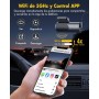 GKU Dashcam Cámara Coche 4K/2.5K, 5GHz WiFi Dash CAM Coche con Tarjeta SD de 64GB, Camara Coche Grabadora,170° Gran