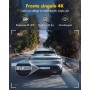 GKU Dashcam Cámara Coche 4K/2.5K, 5GHz WiFi Dash CAM Coche con Tarjeta SD de 64GB, Camara Coche Grabadora,170° Gran