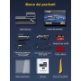 GKU Dashcam Cámara Coche 4K/2.5K, 5GHz WiFi Dash CAM Coche con Tarjeta SD de 64GB, Camara Coche Grabadora,170° Gran