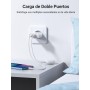 UGREEN 17W Cargador de Pared con Doble USB Puertos 5V 2.4A y 5V 1A, Enchufe USB para iPhone 13 12 XR XS X 8, iPad Mini, Galaxy