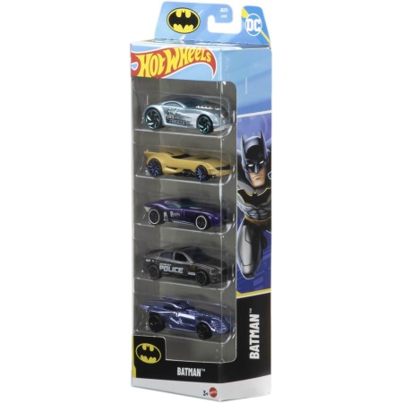 Hot Wheels - Paquete de 5 autos a escala 1:64, regalo para coleccionistas y niños a partir de 3 años (los estilos pueden