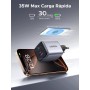 UGREEN Nexode Cargador USB C GAN de 35W, Enchufe Type A de 22,5W Compatible con Galaxy S24/S23/S22/S21, Pixel 8 7 6 6a, iPhone