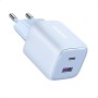 UGREEN Nexode Cargador USB C GAN de 35W, Enchufe Type A de 22,5W Compatible con Galaxy S24/S23/S22/S21, Pixel 8 7 6 6a, iPhone