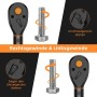Llave Dinamometrica Moto 3/8 Pulgadas, 72 Dientes Reversible, Llave Dinamométrica 5-60 Nm para Bicicleta, Moto y Coche, con