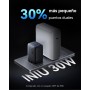 INIU 30W Cargador USB C 2-Paquetes, [USBC + USBA] 2-Puertos Tipo Enchufe Cargador Carga Rapida, Múltiple Cargadores Rápido Pared