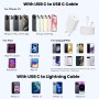 Cargador Carga Rapida for iPhone 16/16 Pro/16 Pro Max/16 Plus/16e/15/iPad Pro/Air/Mini 20W Carregador USB C con 2M Cable